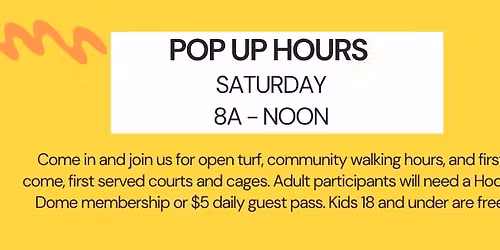 Pop Up Community Hours