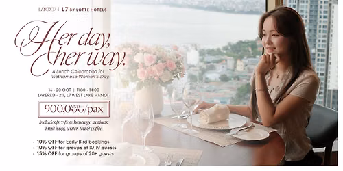 HER DAY, HER WAY | Lunch Buffet for Vietnamese Women's Day