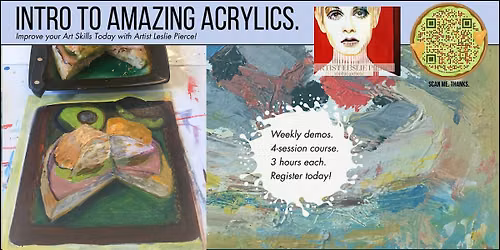 Intro to Amazing Acrylics\/ 4 Sessions\/ Starts Sept. 3