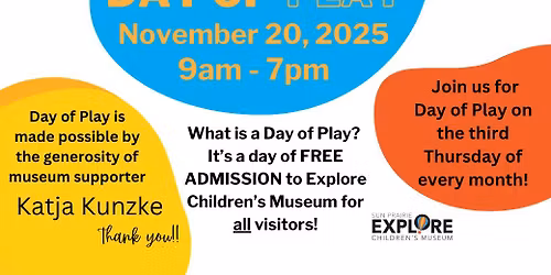 Explore Children's Museum November Day of Play
