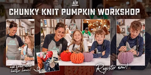 Chunky Knit Pumpkins at AR Workshop