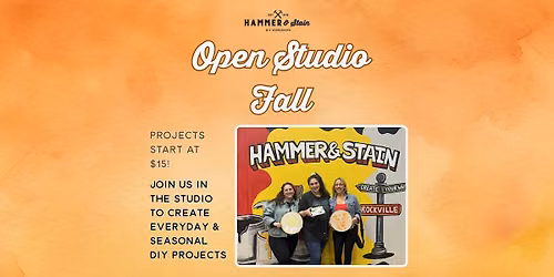 Fall Open Studio Workshops