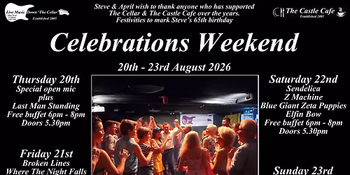 Spectral Streams at the Cellar and Castle Cafe Celebrations Weekend