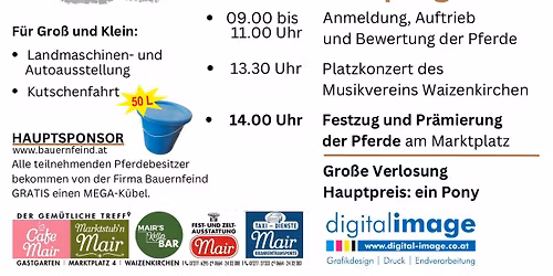 31. Pferdemarkt Waizenkirchen