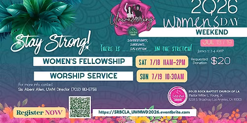 SRBCLA UWM Women's Day Fellowship 2026