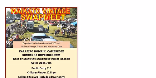 Waikato Vintage Swapmeet