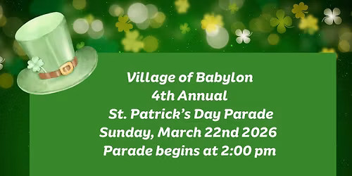 Village of Babylon 4th Annual St. Patrick's Day Parade