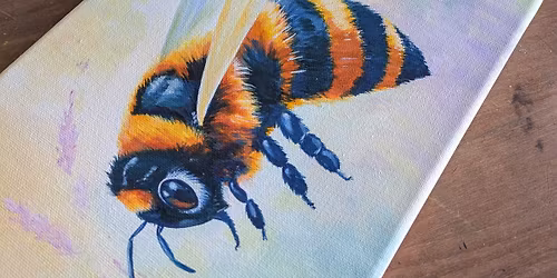 Acrylic paint-a-long - Bumble Bee