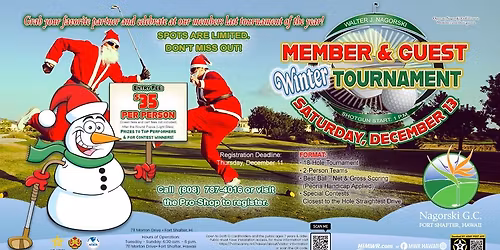 Member & Guest Winter Tournament