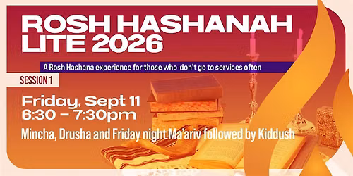 Rosh Hashanah Lite - Session #1