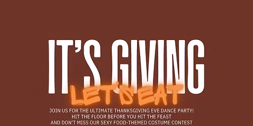 It's Giving: Let's Eat