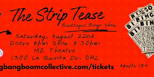 Foxy\u2019s Den: THE STRIP TEASE Burlesque Bingo Show