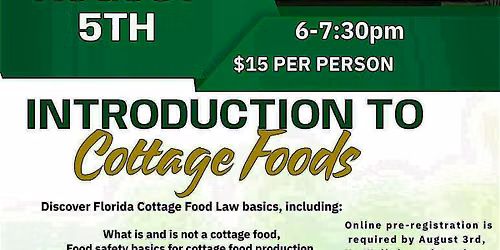 Introduction to Cottage Foods- Milton, FL