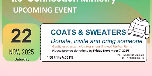 Free Coats and Sweaters Event