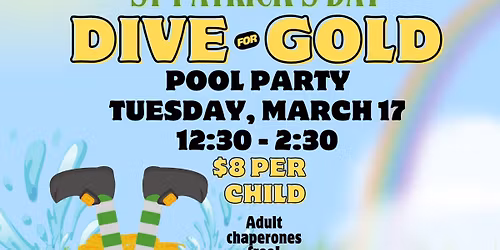 Dive for Gold- Pool Party at Arlington Park Aquatic Complex
