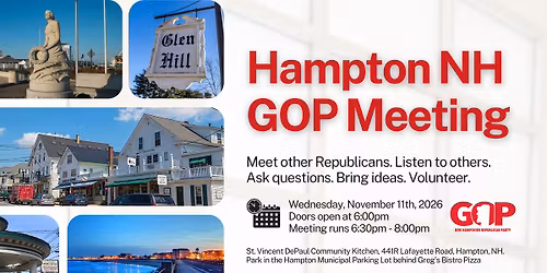 November 2026 - Hampton NH GOP Meeting