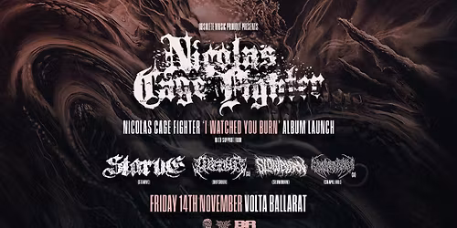 Nicolas Cage Fighter Album Launch - I Watched You Burn