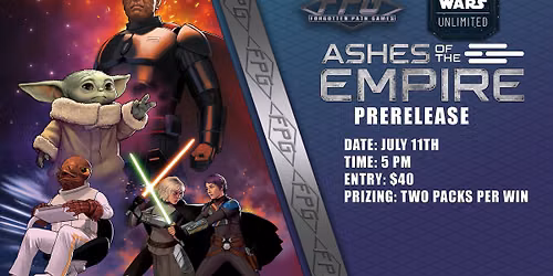 Star Wars Ashes of the Empire Pre Release Event 