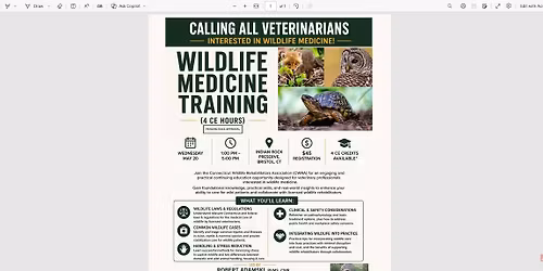Wildlife Medicine Training