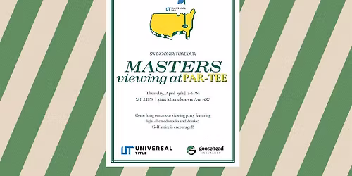 Masters Viewing Par-Tee @ Millie's