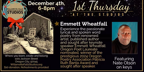 1st Thursday at the Studios with Emmett Wheatfall