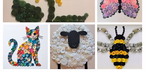 DIY Workshop: Create a Button Art Wall Decor - June 25th (6:30pm-8:30pm)