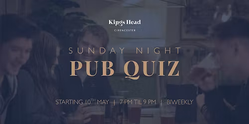 Sunday Night Pub Quiz