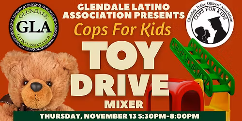 Cops for Kids Toy Drive Mixer at Porto's Glendale