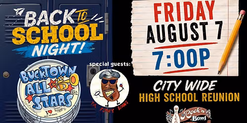 Back to School with Bucktown Allstars & the Funky Beans | Rock'n'Bowl\u00ae New Orleans