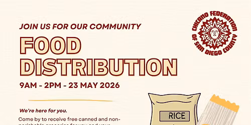 Chicano Federation Food Distribution \/ Distribuci\u00f3n de Alimentos