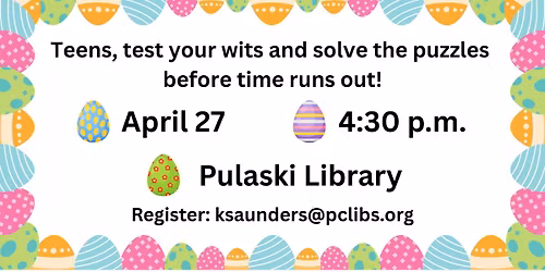 Teen Escape Room: Easter Eggscape