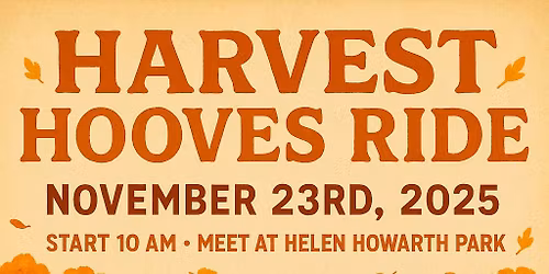 Harvest Hooves Ride at Helen Howarth Park