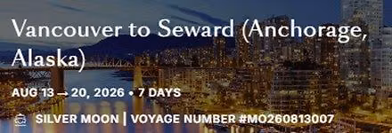 Vancouver to Seward ( Anchorage) Alaska ON SILVER MOON 