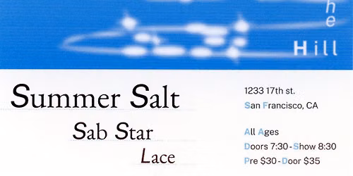 Summer Salt ~ Sab Star  ~ Lace