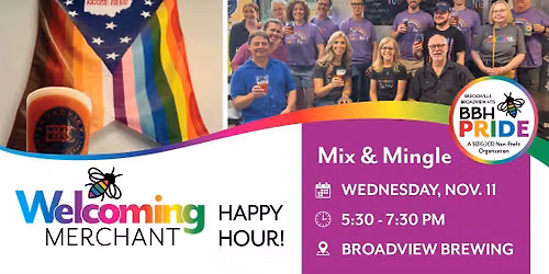 Mix & Mingle Welcoming Merchant Happy Hour