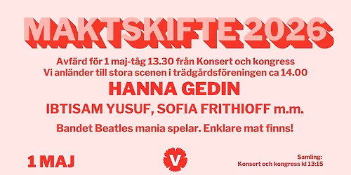 1 maj Link\u00f6ping 2026