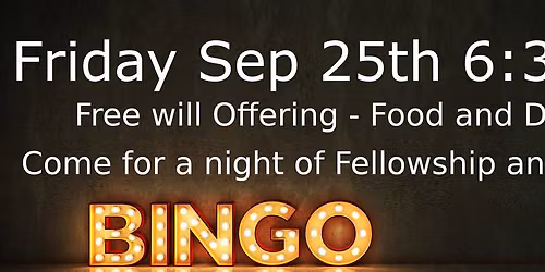 Park Ave Christian Church Bingo Night