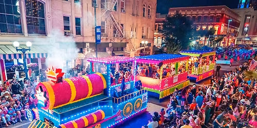 Fiesta Flambeau Parade 2026 \u2013 Premium Reserved Seating on the Parade Route