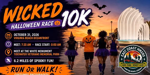 \ud83c\udf83 Wicked 10K Halloween Race (6.2 Miles) \ud83c\udf83