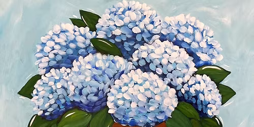 Hydrangea Flower Paint Party at Davenport Cidery and Winery