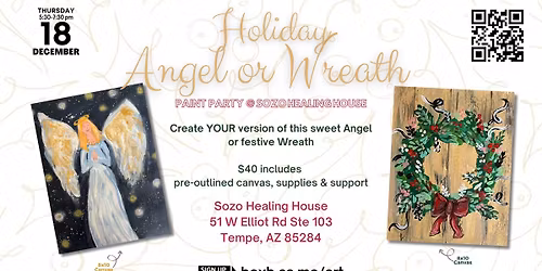 Paint Party: Angel or Wreath (or something else)