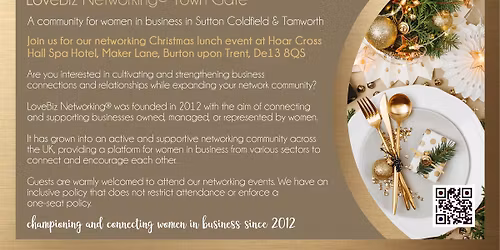 LoveBiz Networking Town Gate Community Christmas Lunch Event for Women in Business