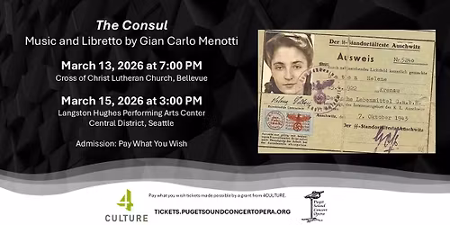The Consul, Music and Libretto by Gian Carlo Menotti