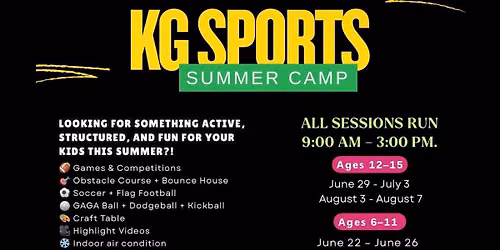 KG Sports Summer Camp