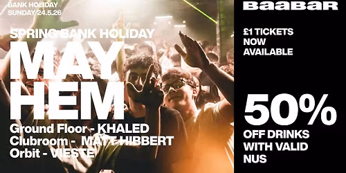 May Bank Holiday Special: Sunday 24th May 2026