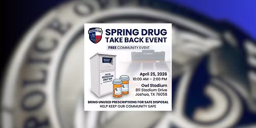 Spring Drug Take Back Event