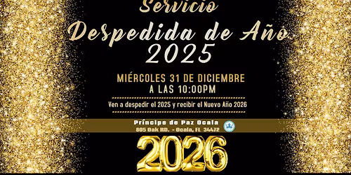 Servicio de "Despedida de A\u00f1o 2025"