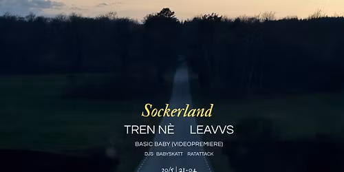 SOCKERLAND \ud80c\uddfc LIVE: Tren N\u00e9, Leavvs + Basic Baby (VIDEOPREMIERE)