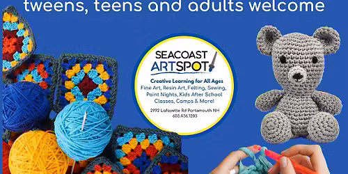 Beginning & Continuing Crochet with Marcia! 4 classes $135