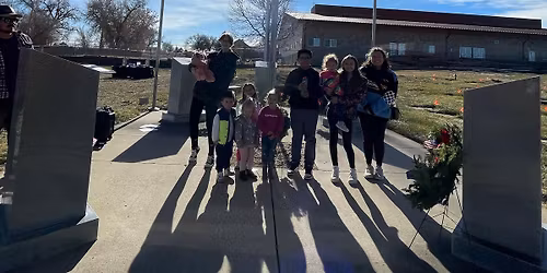Wreaths Across America at Sunset Memorial Gardens Cemetery Ceremony and Placing of Wreaths